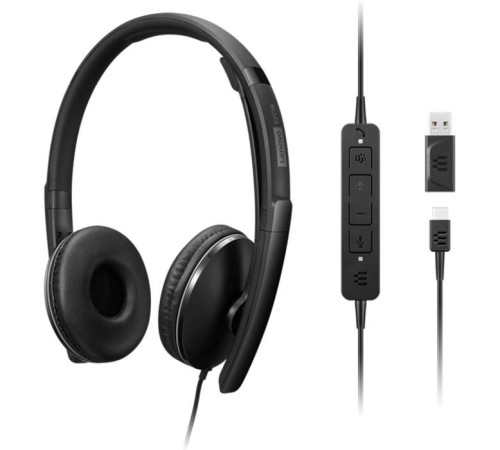 Навушники Lenovo Wired ANC Headset Gen 2 (Teams) Black (4XD1M45627)