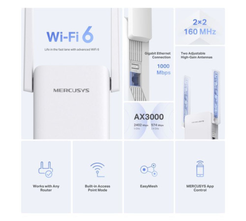 Ретранслятор Mercusys ME80X