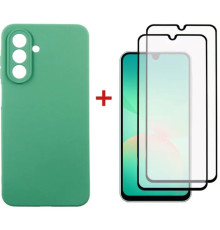 Чохол до мобільного телефона Dengos Kit Samsung Galaxy A26 Soft + 2 pcs glass (Mint) (DG-CTG2P-12)