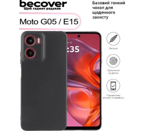 Чохол до мобільного телефона BeCover Motorola Moto G05 / E15 Black (713476)