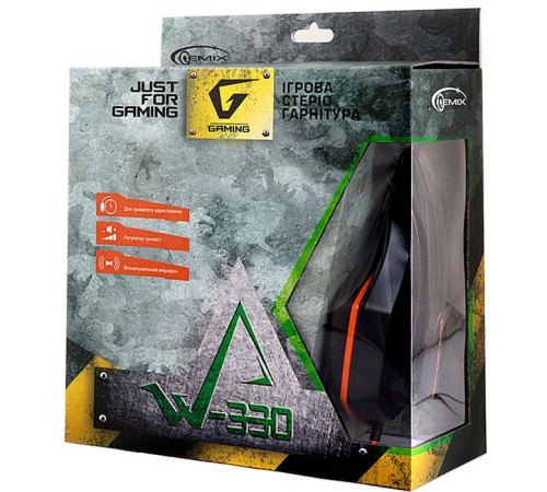 Навушники Gemix W-330 black-orange