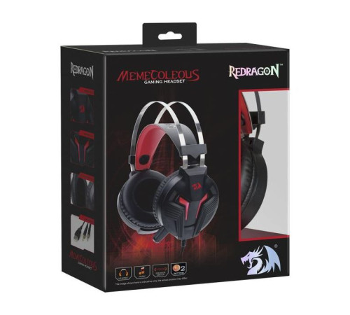 Навушники Redragon Memecoleous Black-Red Vibration (75096)
