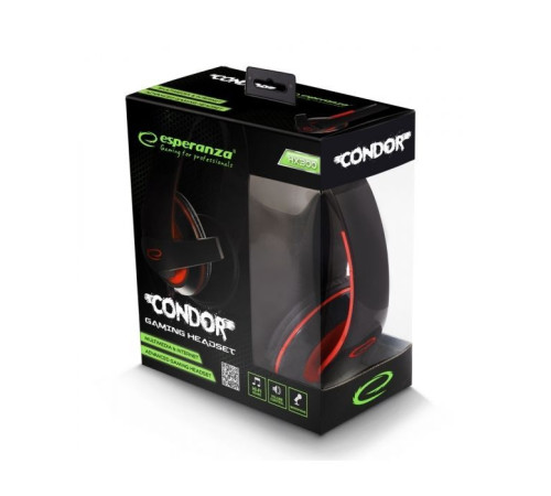 Навушники Esperanza EGH300B Red (EGH300R)