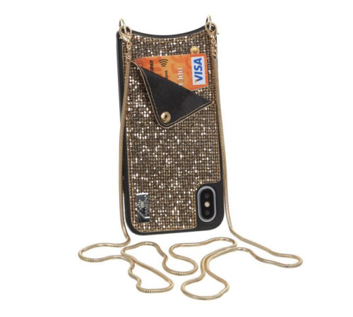Чохол до мобільного телефона BeCover Glitter Wallet Apple iPhone Xs Max Gold (703622) (703622)