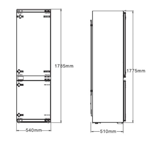 Холодильник Interline RDF770EBZWA