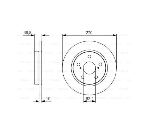 Гальмівний диск Bosch 0 986 479 S64