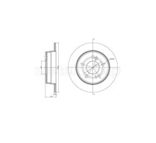 Гальмівний диск METELLI 23-0104