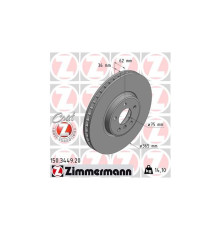 Гальмівний диск ZIMMERMANN 150.3449.20