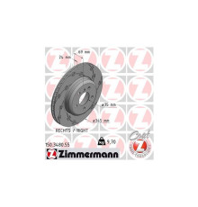 Гальмівний диск ZIMMERMANN 150.3480.55