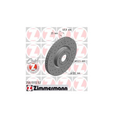Гальмівний диск ZIMMERMANN 250.1372.52