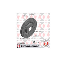 Тормозной диск ZIMMERMANN 400.3649.55