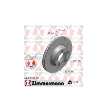 Гальмівний диск ZIMMERMANN 460.1583.20