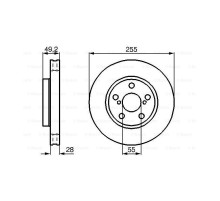 Гальмівний диск Bosch 0 986 478 858
