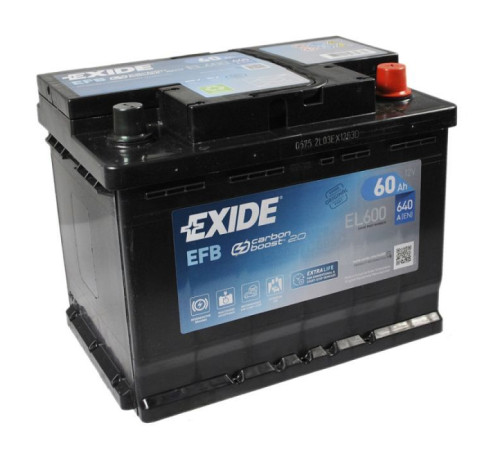 Акумулятор автомобільний EXIDE START-STOP EFB 60A (EL600)