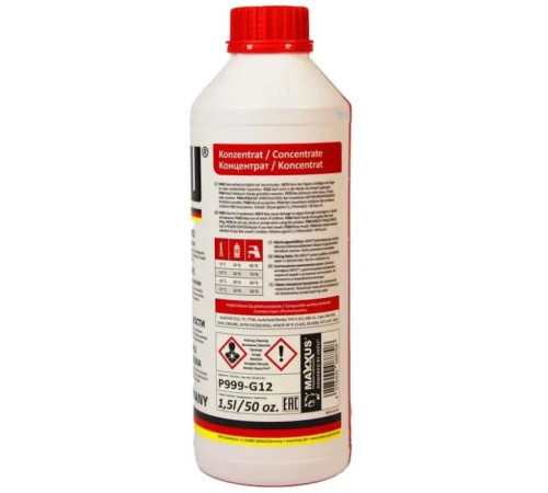 Антифриз HEPU концентрат G12 червон. 1.5 л. (107296)