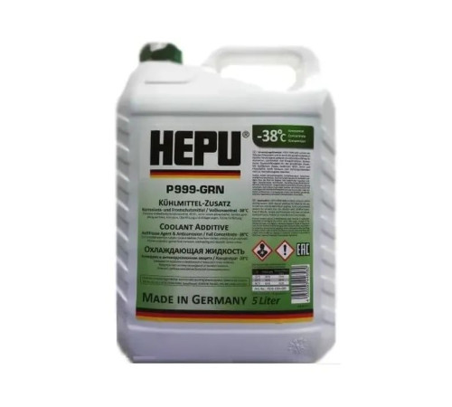 Антифриз HEPU концентрат зелёный 5 л. (107301)