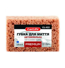 Губка для миття CarLife PREMIUM з великими порами 190x120x70mm, коричнева (CL-422)