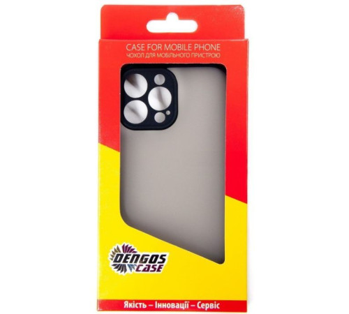 Чохол до мобільного телефона Dengos Matte Bng iPhone 13 Pro (black) (DG-TPU-BNG-14)