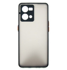 Чохол до мобільного телефона Dengos Matte OPPO Reno 7 (black) (DG-TPU-MATT-111)