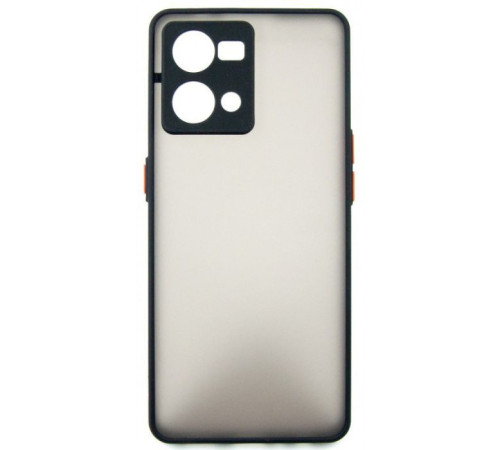 Чохол до мобільного телефона Dengos Matte OPPO Reno 7 (black) (DG-TPU-MATT-111)