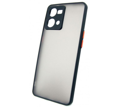 Чохол до мобільного телефона Dengos Matte OPPO Reno 7 (black) (DG-TPU-MATT-111)