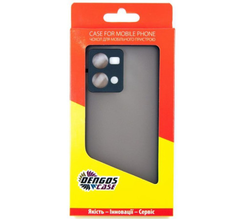 Чохол до мобільного телефона Dengos Matte OPPO Reno 7 (black) (DG-TPU-MATT-111)