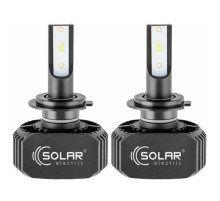 Автолампа SOLAR H7 LED 12/24V 40W 5000Lm 6000K, CSP1860 (8207)