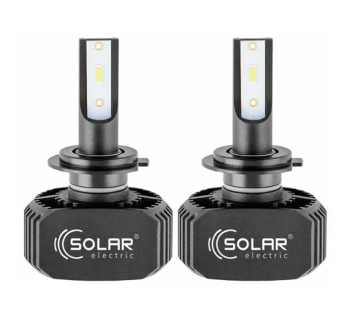 Автолампа SOLAR H7 LED 12/24V 40W 5000Lm 6000K, CSP1860 (8207)