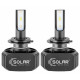 Автолампа SOLAR H7 LED 12/24V 40W 5000Lm 6000K, CSP1860 (8207)