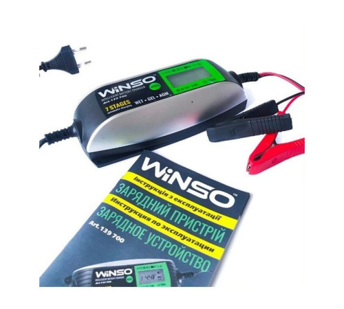 Зарядний пристрій для автомобільного акумулятора WINSO 139700