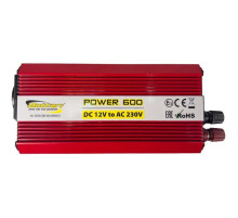 Автомобільний інвертор Bottari DC 12V - AC 230V 600W "POWER-600" (30200-IS)