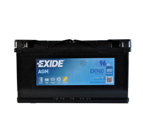 Акумулятор автомобільний EXIDE START-STOP AGM 96Ah Ев (-/+) (EK960)