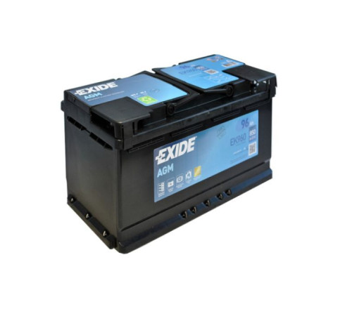 Акумулятор автомобільний EXIDE START-STOP AGM 96Ah Ев (-/+) (EK960)