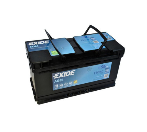 Акумулятор автомобільний EXIDE START-STOP AGM 96Ah Ев (-/+) (EK960)