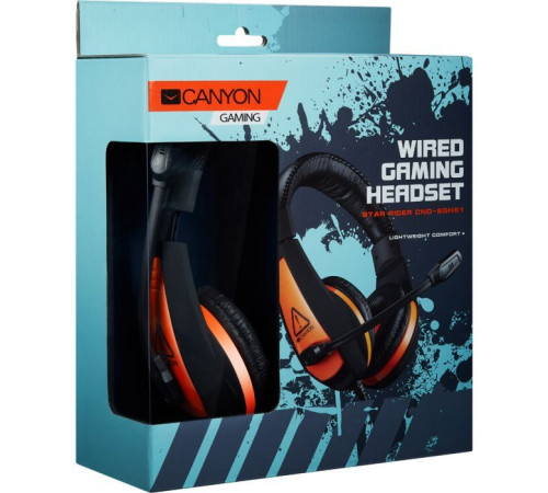 Навушники Canyon Star Raider GH-1A Black-Orange (CND-SGHS1A)
