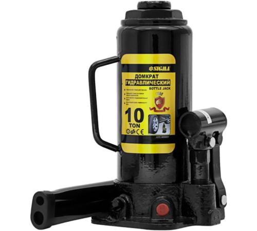 Домкрат Sigma гідравлічний пляшковий 10т, 230-460мм (6101101)