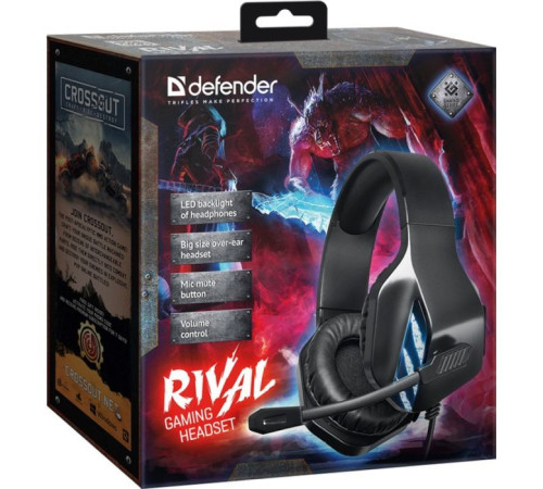 Навушники Defender Rival Black (64565)