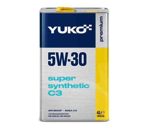 Моторна олива Yuko SUPER SYNTHETIC C3 5W-30 4л (4820070245660)