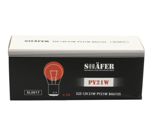 Автолампа SHAFER 12V21WPY21WBAU15S (SL2017)