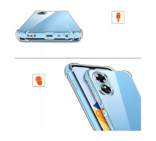 Чохол до мобільного телефона BeCover Anti-Shock Oppo A17 Clear (708894)