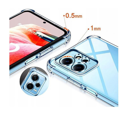 Чохол до мобільного телефона BeCover Anti-Shock Xiaomi Redmi Note 12 4G Clear (709325)