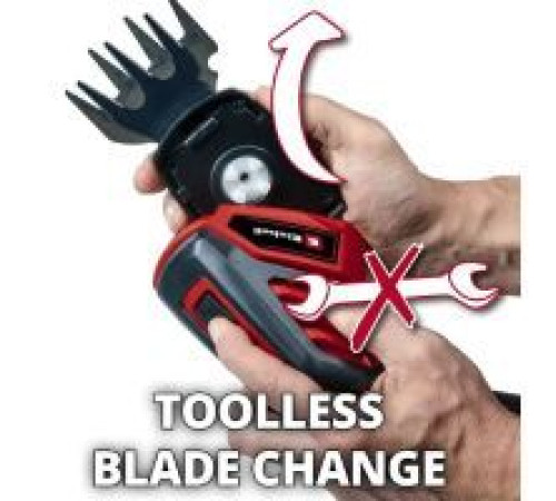 Кущоріз Einhell GC-CG 3,6/70 Li WT, 3.6В 2 Аг, 70/110мм, крок різу 8мм, 0.8кг (3410365)