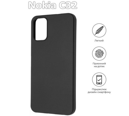Чохол до мобільного телефона BeCover Nokia C32 Black (709622)