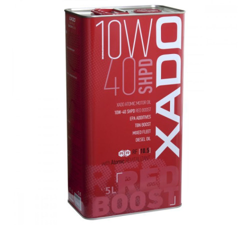 Моторна олива Xado 10W-40 SHPD, Red Boost 5 л (XA 26349)