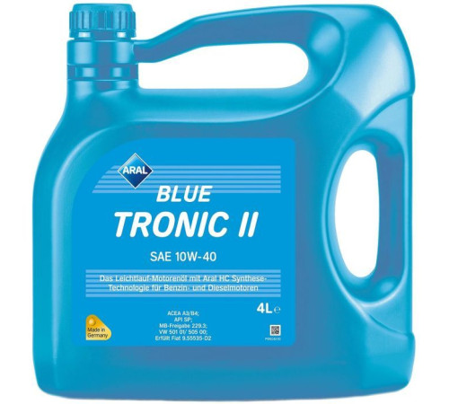 Моторна олива Aral BlueTronic II 10W-40, 4л (74468)