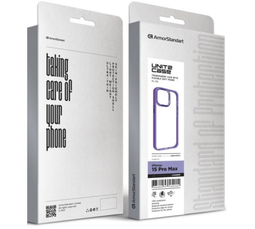 Чохол до мобільного телефона Armorstandart UNIT2 Apple iPhone 15 Pro Max Lavander (ARM69991)