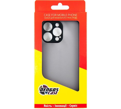 Чохол до мобільного телефона Dengos Matte iPhone 15 Pro Max (black) (DG-TPU-MATT-133)