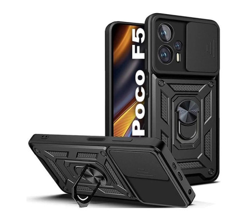 Чохол до мобільного телефона BeCover Military Poco F5 Black (709996)