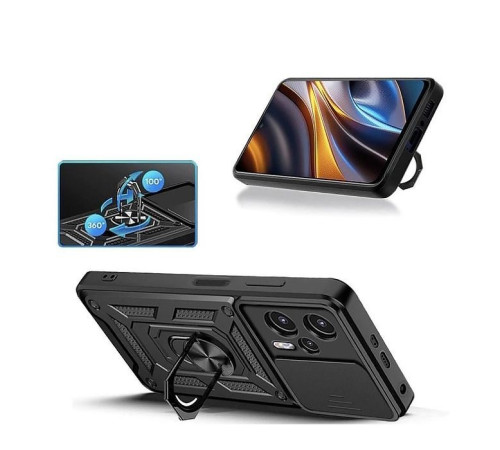 Чохол до мобільного телефона BeCover Military Poco F5 Black (709996)