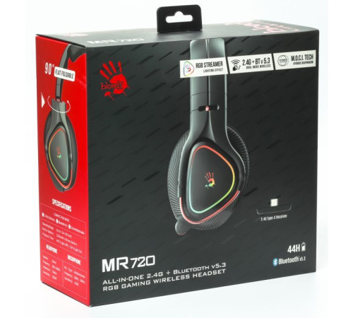 Наушники A4Tech Bloody MR720 RGB Black (4711421988872)
